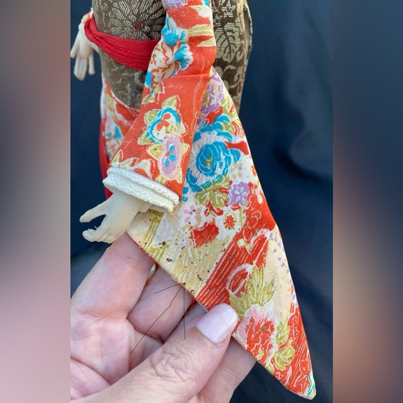 Japanese Nishi Geisha Doll Gorgeous Kimono Rare Vintage - Picture 13 of 14